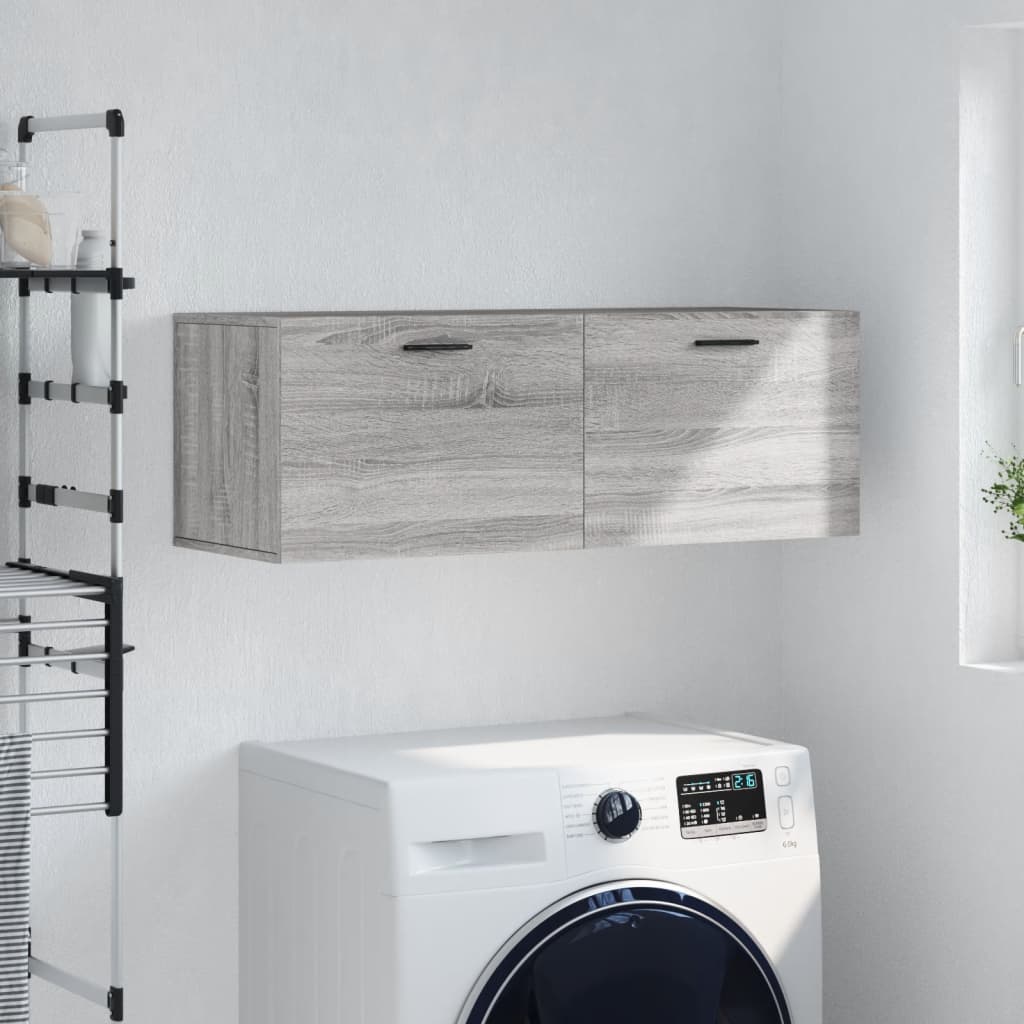 Wall Cabinet Gray Sonoma 100 x 36.5 x 35 cm Particleboard