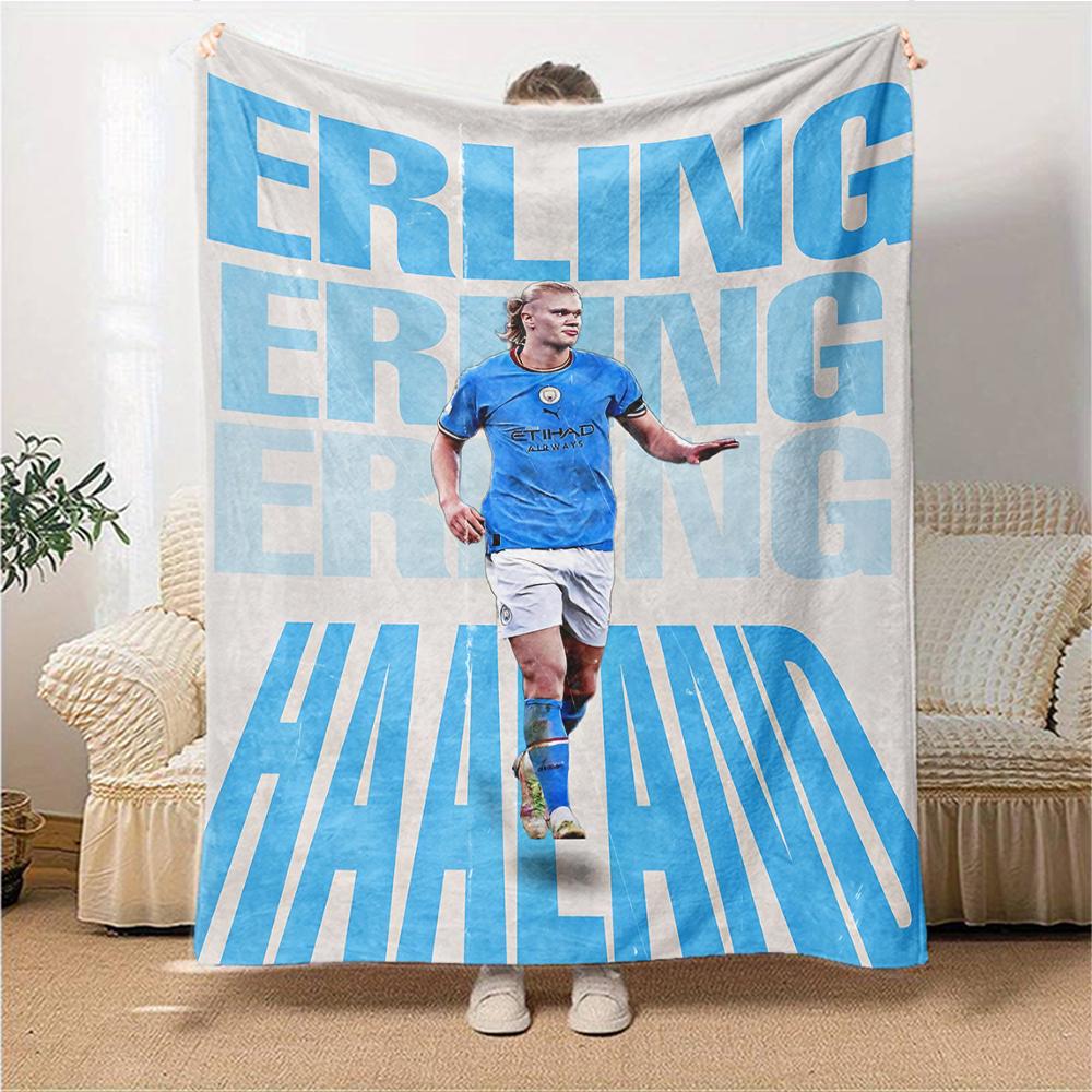 Willkommen Manchester City Decken Flanell Bedruckt Atmungsaktiv Warm Überwurfdecke für Zuhause Büro Tagesdecken 0708a74