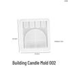 Square City Wall & Castle Door Candle Mold - Aroma & Plaster Silicone Mold