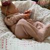 BZDOLL 20inch 50cm Soft vinyl Asleep Reborn Baby Doll Newborn Bebe Girl with 3D-paint Skin and Visible Veins Art Doll Toy for Kids Christmas Gift
