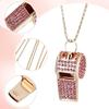 Shining Whistle Necklace with Lanyard Gold Bling Whistle  For Referees, Coaches, Teachers