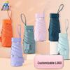 Customizable Six-Fold Vinyl Sunshade UV Protection Umbrella: Versatile Rain/ Shine Folding Gift