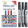 Refillable Large Tip Quick-Dry Black Oil-Based Marker Pen for Logistics