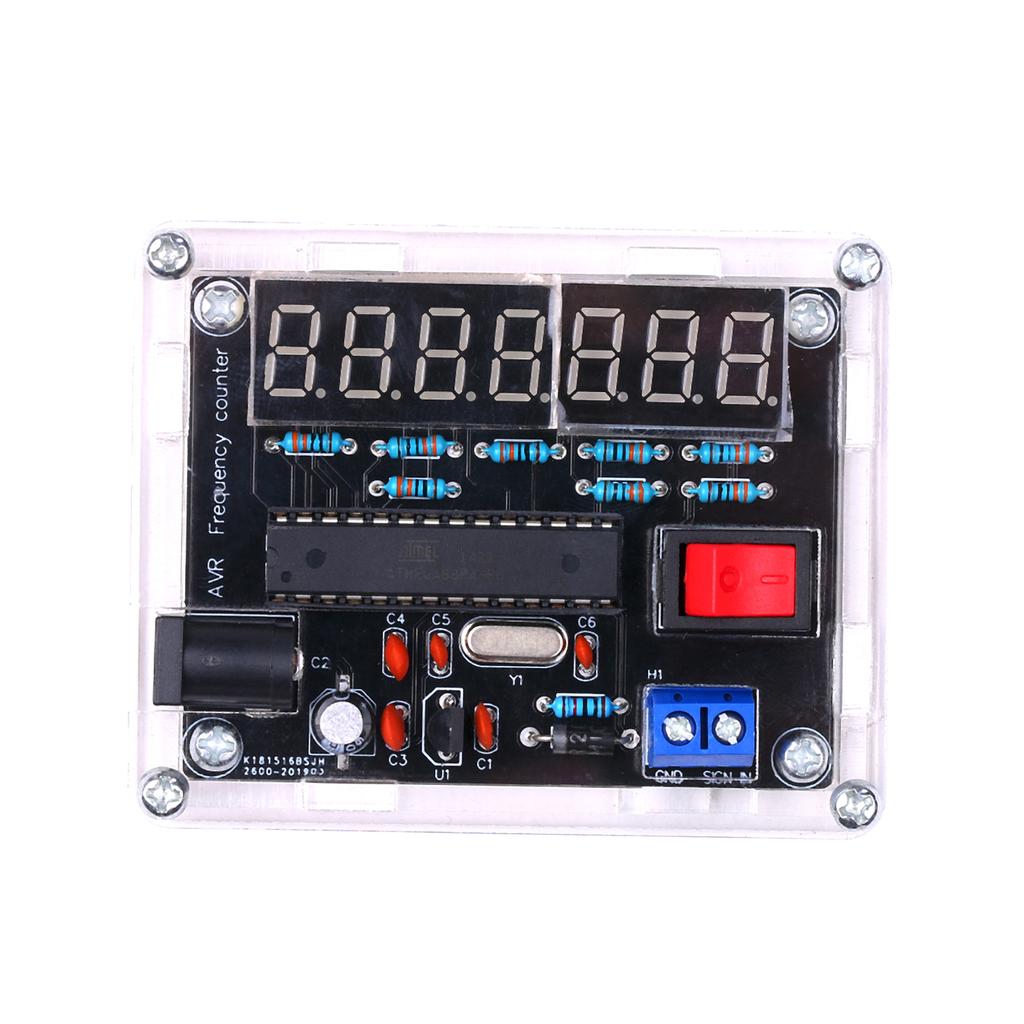 10MHz Frequency Meter   Kit Frequency Counter AVR Frequency with   Counter Cymometer Frequency Msurement 0.000 001Hz Resolution