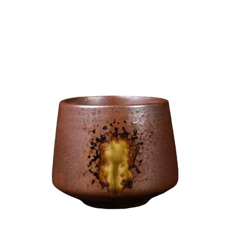 Kiln Cup Retro Teacup Ceramic Personal Cup Coarse Pottery Teacup Creative Ceramic Cup Espresso Cup