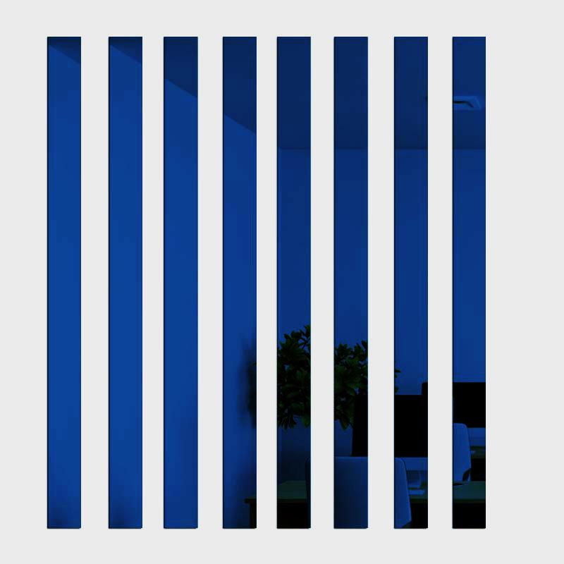 Adesivi Decorativi Murali Specchio Acrilico 1,2m - Set di 5 Strisce Lunghe