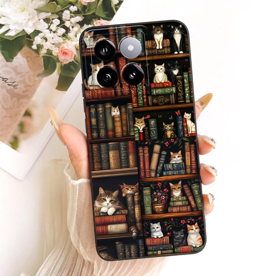 For Xiaomi Mi 14 Pro Case Cool Owl Dragon Painted Cover Soft Silicone Matte Phone Case For Xiaomi 14 Pro Mi14 5G Back Cover Bags