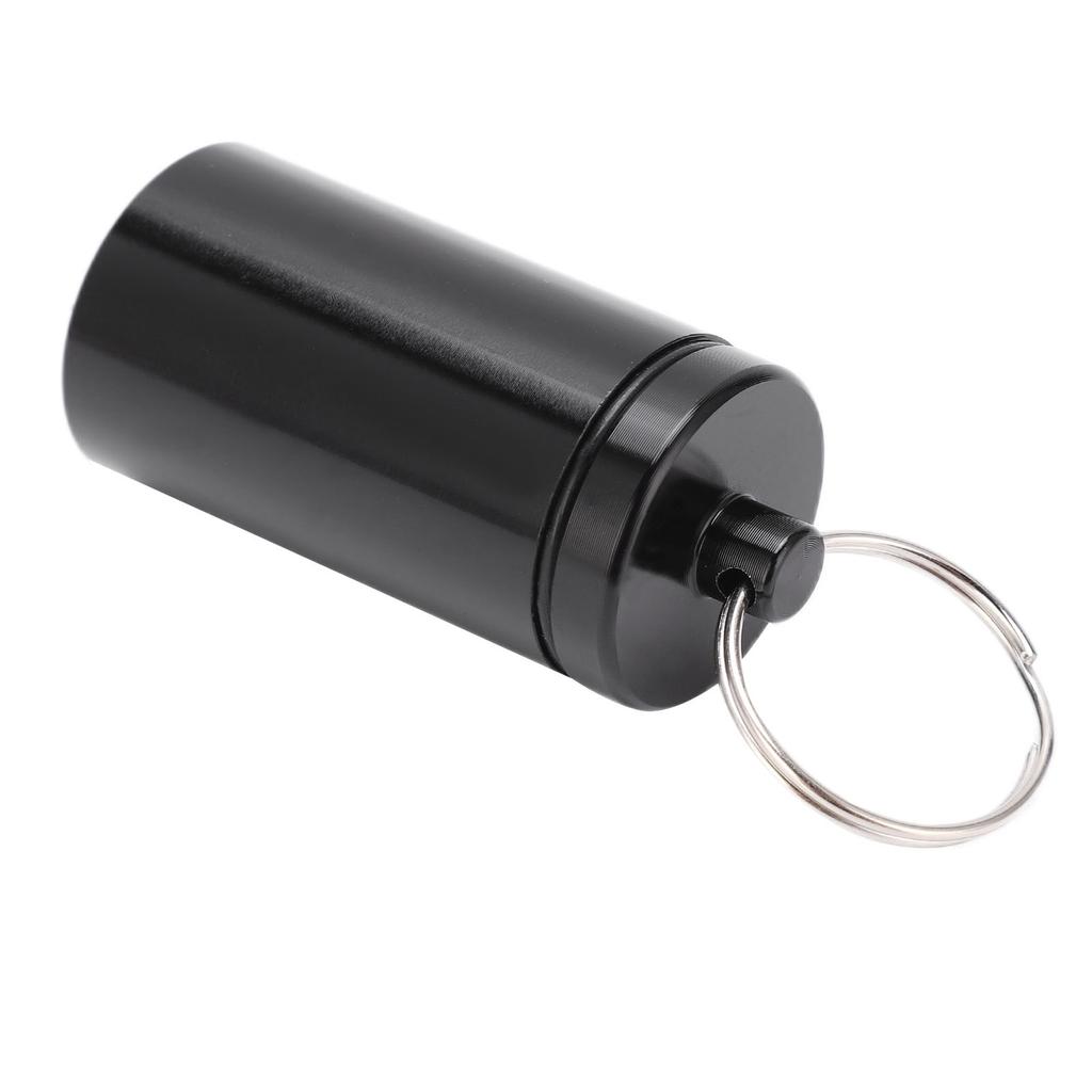 Aluminiumlegierung Medikamentenbehälter Schlüsselanhänger Pillendose für Outdoor-Camping-Wandern