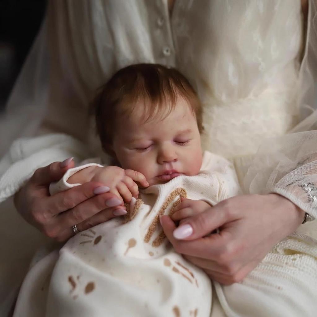Reborn Baby Loulou 19 Zoll Silikonpuppe Mit Realistischen Merkmalen Für Sammler Und Geschenk