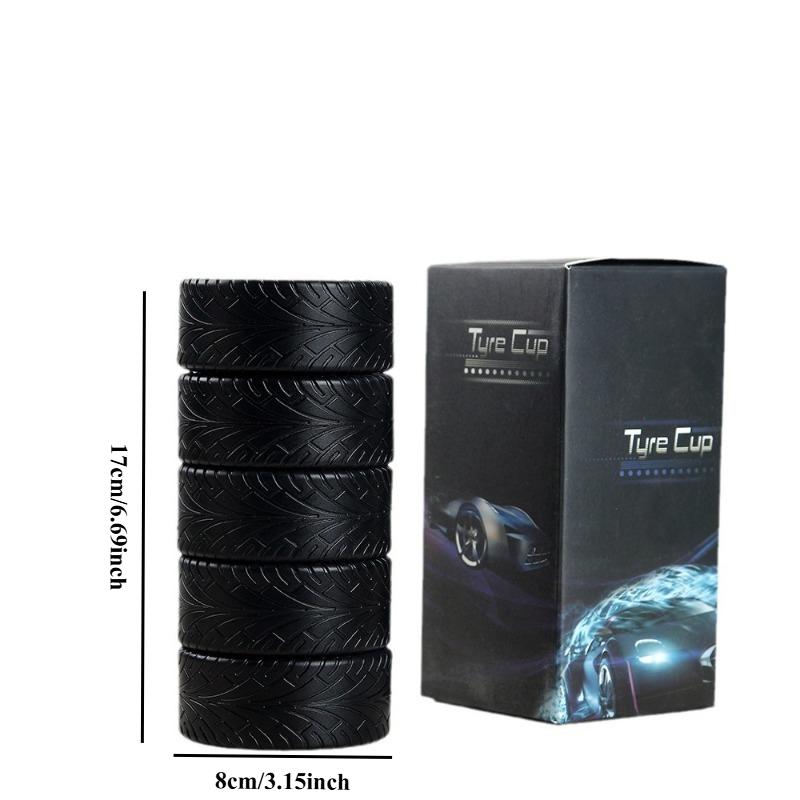 304 Stainless Steel Insulated Cup, Creative Tire Design Cup To Prevent Burns