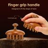 Circular Tooth Head Massage Comb 28 Nails Scalp Head Massager Wood Therapy Massage Comb  For Body