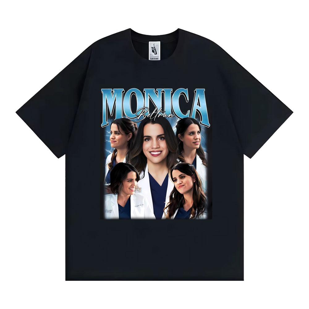 Monica Beltran Vintage Y2K Aesthetic Graphic Tshirt Harajuku Hip Hop Summer T Shirts Casual 100 Cotton Oversized Loose T Shirt