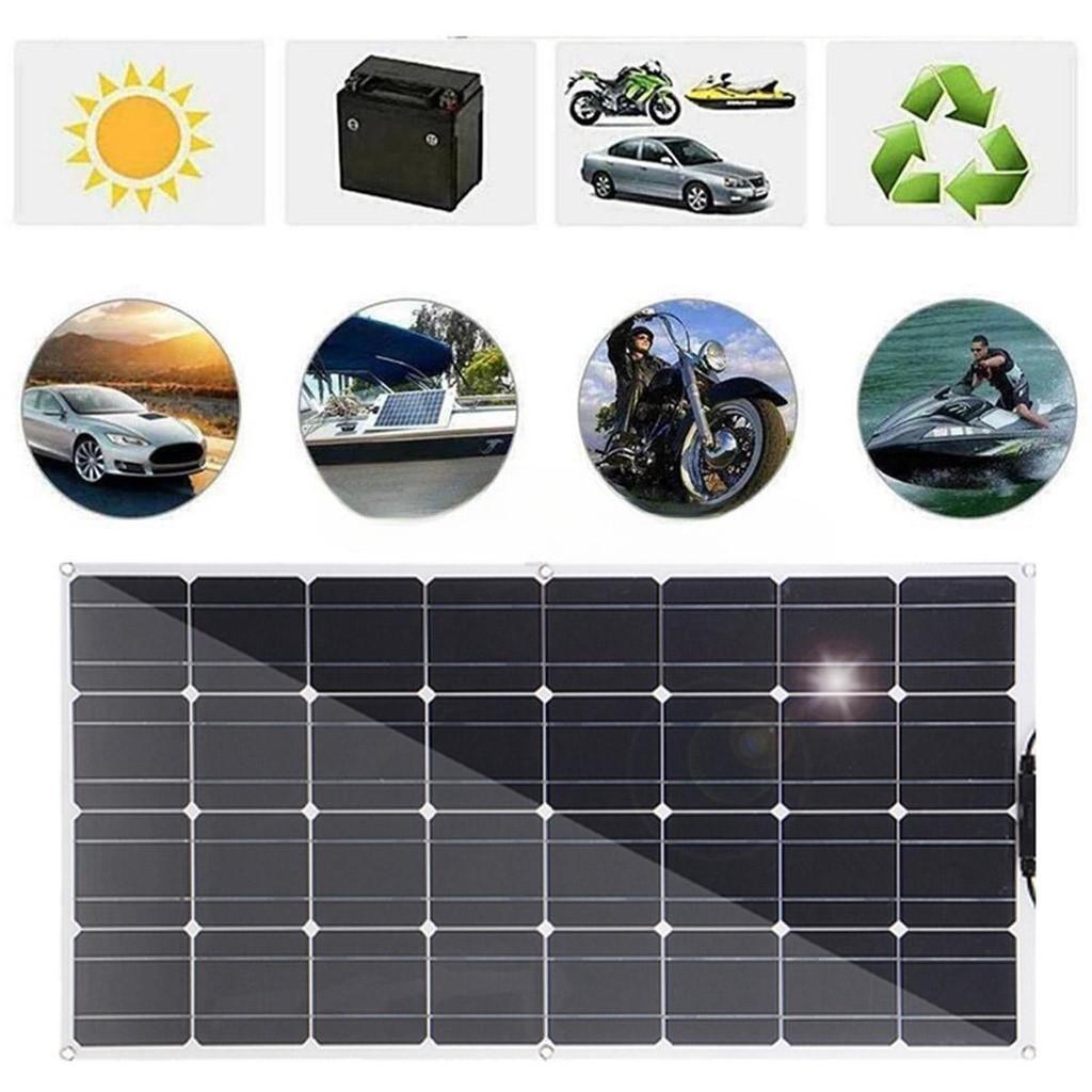 2PC 2000W System Charger for Smartphone Camping Car Solar Panel Kit Complete Power Bank Panel Solar Power Generator