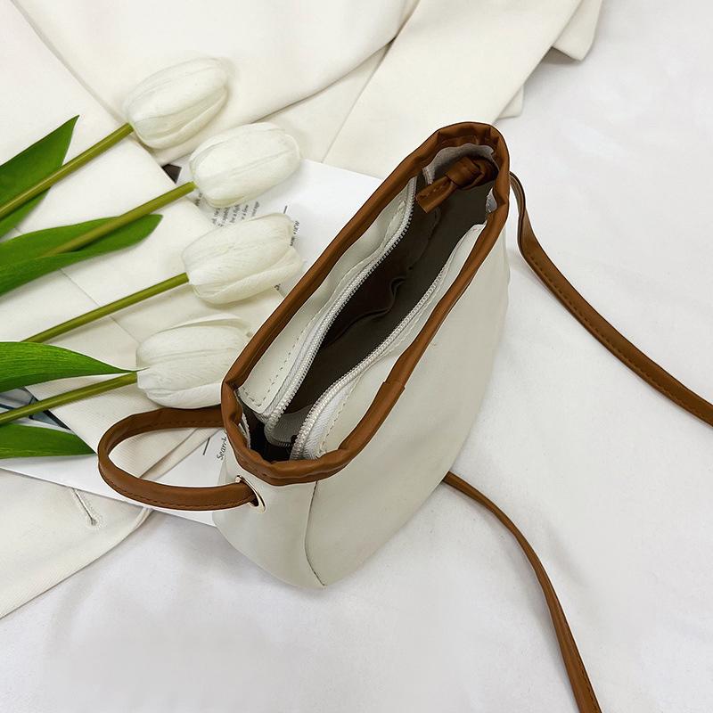 Women'S Bag Trend Large Capacity Pu Leather Portable Cross Body Bucket Bag Single Shoulder Bag Crossbody Bag