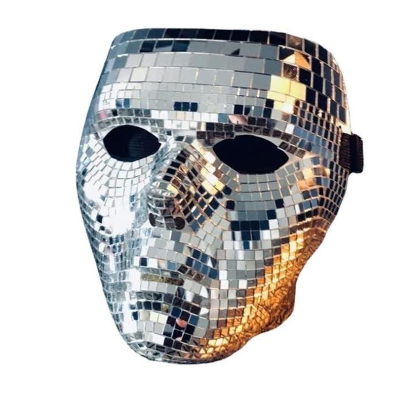Crystal Face Masks Cosplays Mirror Reflection Masquerade Masks Face Party Masks 1
