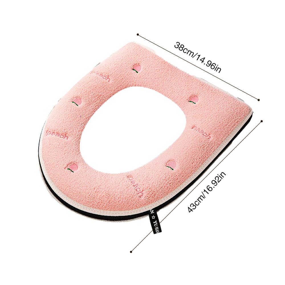 

Toilet Seat Cushion Toilet Seat Warmer Pads Soft Warmer Cushion Toilet Seat Pad For Home And Hotel Toilet Cushion рожевий