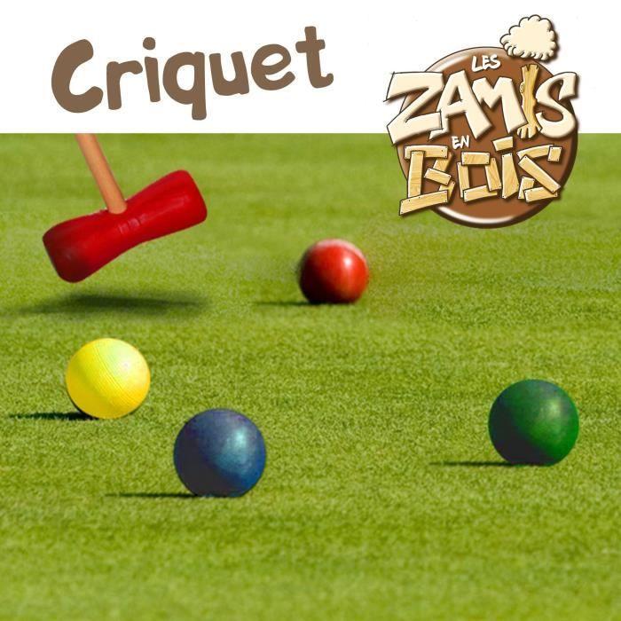 Wooden Croquet Set - MGM - 73cm - 4 Balls - For Children Aged 6 and Up