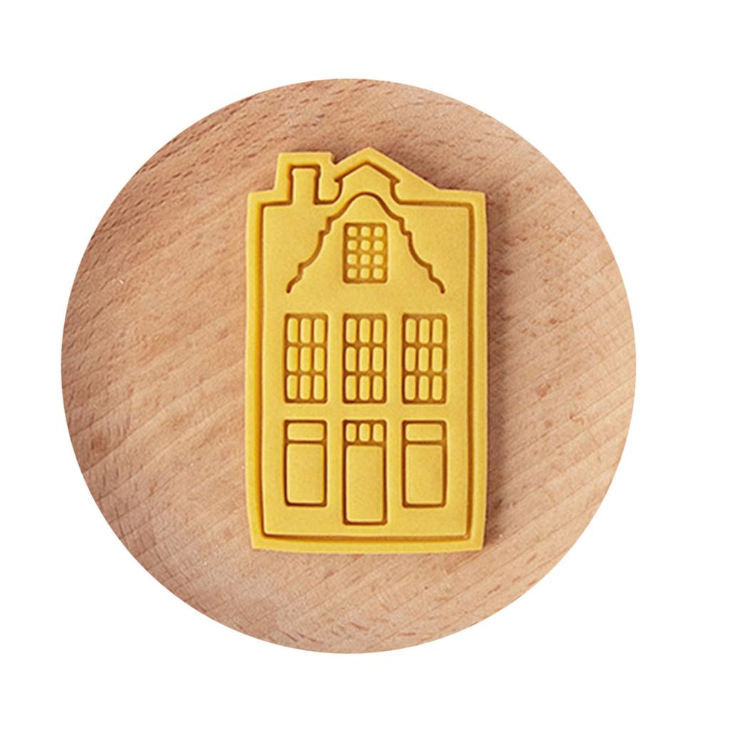Vintage House Biscuit Cutters Cookie Stamps Fondant Pastry Mould Plastic Cookie Cutters Kitchen Baking Supplies
