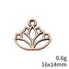 Flower Bud Charms Mini Floral Pendant Alloy Metal Leaf Findings Elegant Plant Jewelry Making Supplies For