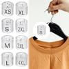 5Pcs Plastic Hanger Clothes Markers Ring Shape Label Size Hanger Tags Markers Hanger Tags Clothing Organization