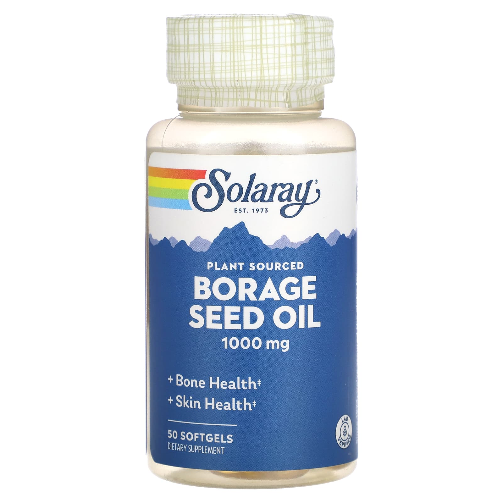 

Borage Seed Oil, 1,000Mg, 50 Softgels