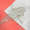 Embroidery Sequins Lace Applique Sewing On Embroidered Patched Wedding Dress Applique for Clothing Wedding Gown Dress
