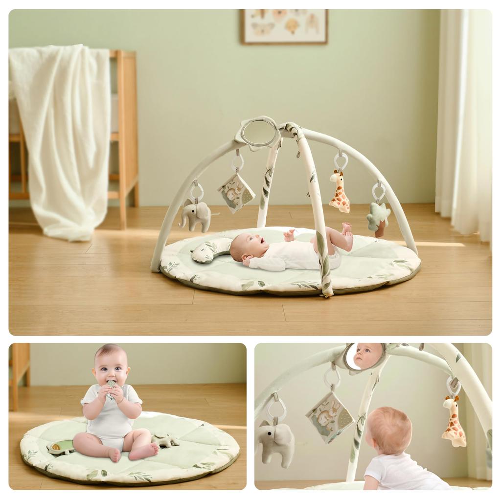 Fortella Baby Gym Play Gym Baby Gym Baby Newborn Playmat Toy Merry 0 Months 5 Months 1 Year Old Educational Toy Popular Baby Gift Gift Baby Gym (Sage