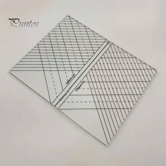 Akrylové prošívání rovné pravítko 1/4-palcový šev čára šití čára diagonální čára DIY šití řemeslné projekty Šablona pravítka Nadšenci šití dárek