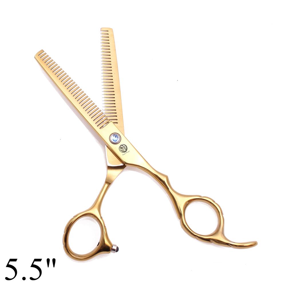 Professional Hairdressing Scissors 5.5" 6'' Purple Dragon Japan 440C Thinning Shears Douuble Side Teeth 15% Thinning Rate