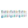 Press on Nail,Fake Nail Stick Glues on Nail Acrylic Nail with Designs Artificial False Nail for DIY Nail Art Designs