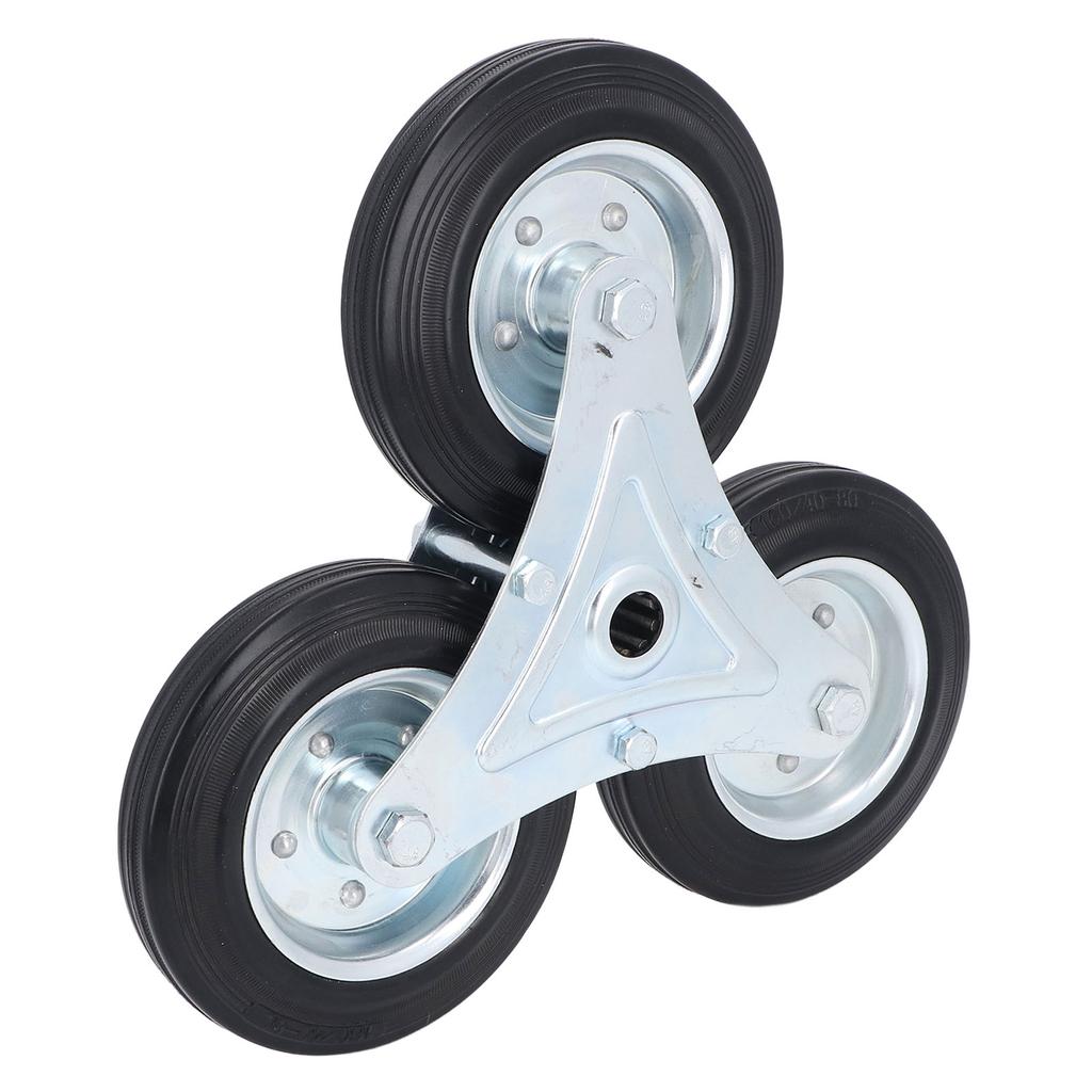 Stair Climbing Wheel 6 Inch 300LBS Load Capacity Heavy Duty Triangular Wheel Solid Rubber Shopping Cart Caster