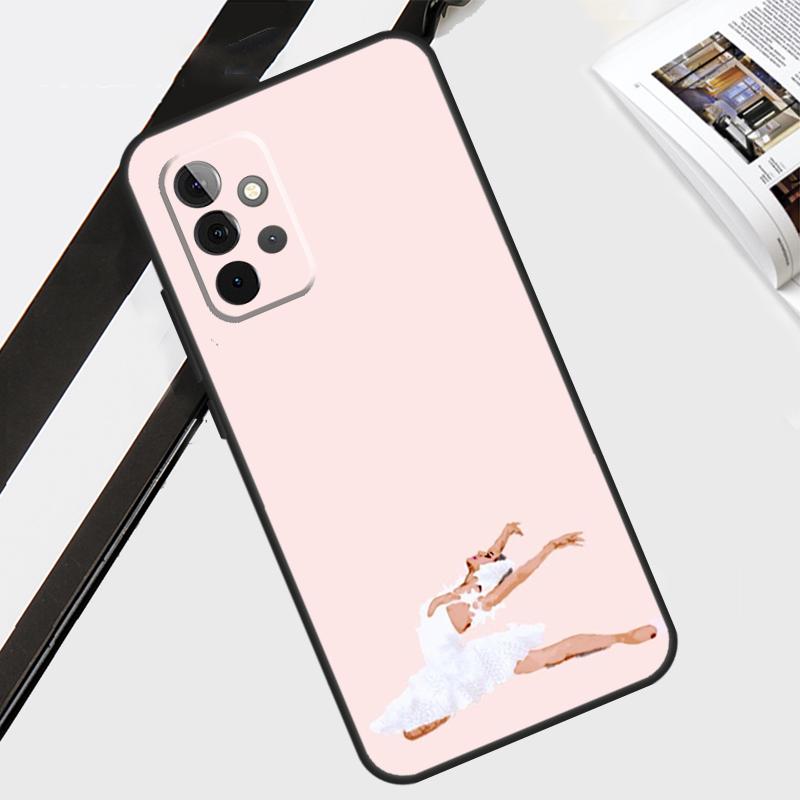 

Swan Dance Ballet Case For Samsung Galaxy A12 A22 A32 A52 A56 A36 A26 A16 A06 A54 A34 A14 A13 A53 A15 A35 A55 Samsung A25