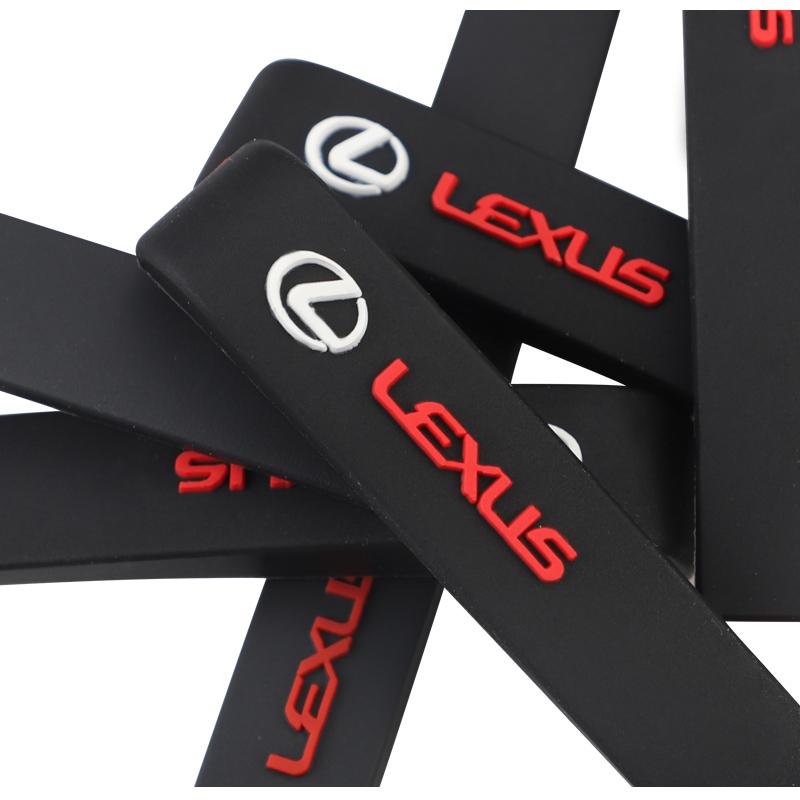 2026 Hot Interior Stickers 6Pcs Rubber Car Anti-Collision Bumper Strip Guards Protector Stickers For Lexus F SPORT GX460 Ct200h