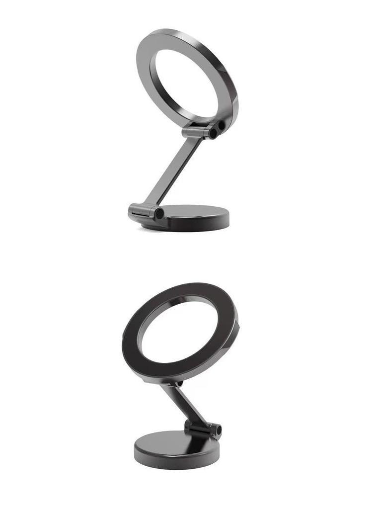 Magnetic Rotating Phone Holder for Car Dashboard - Strong Zinc Alloy with Magsafe Back Sticker