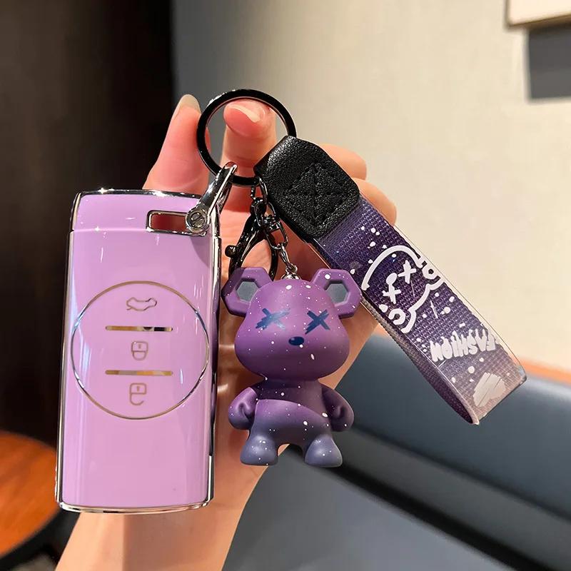 

Auto Shell Fob For Chery Tiggo 7 Pro 8 Pro Exeed Tiggo 2 3X Arrizo 5 Pro Gx 5X Eq7 Tpu Car Remote Key Case Cover Accessories