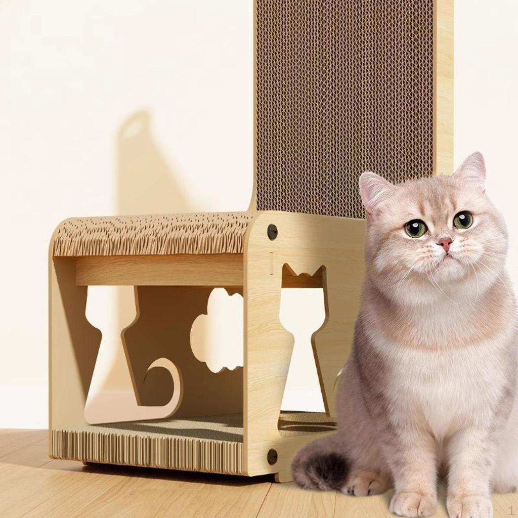 Cat Scratcher Bed Corrugated Paper Hut Furniture Household Scratching Pad Kitten House for