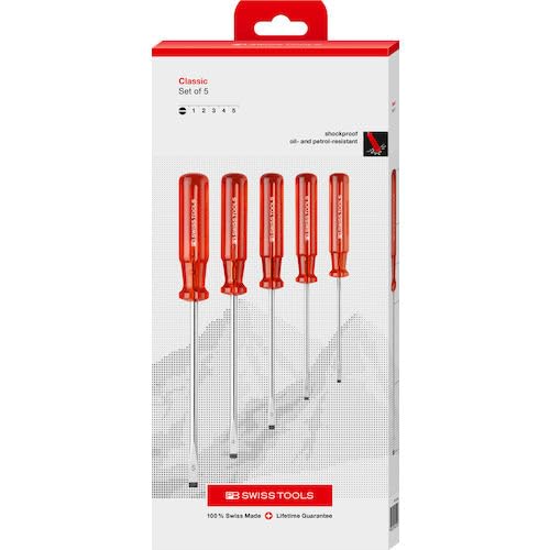 PB SWISS TOOLS 5-Piece Screwdriver Set 1561CBB