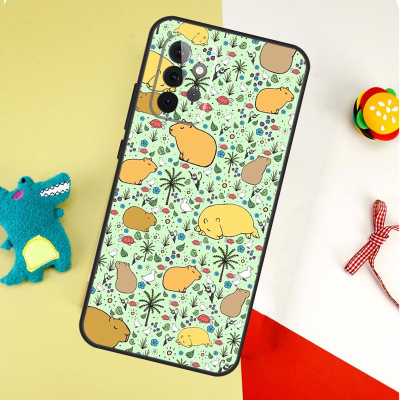 Capybara  liebes Tier Für Samsung Galaxy A54 A34 A14 A55 A35 A15 A53 A33 A13 A05 A06 A16 A22 A32 A52 Handyhülle