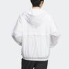 Adidas Neo Vibe Collective Windbreaker Solid Color Loose Fit Hooded Sports Jacket Unisex Jacket White IA6741