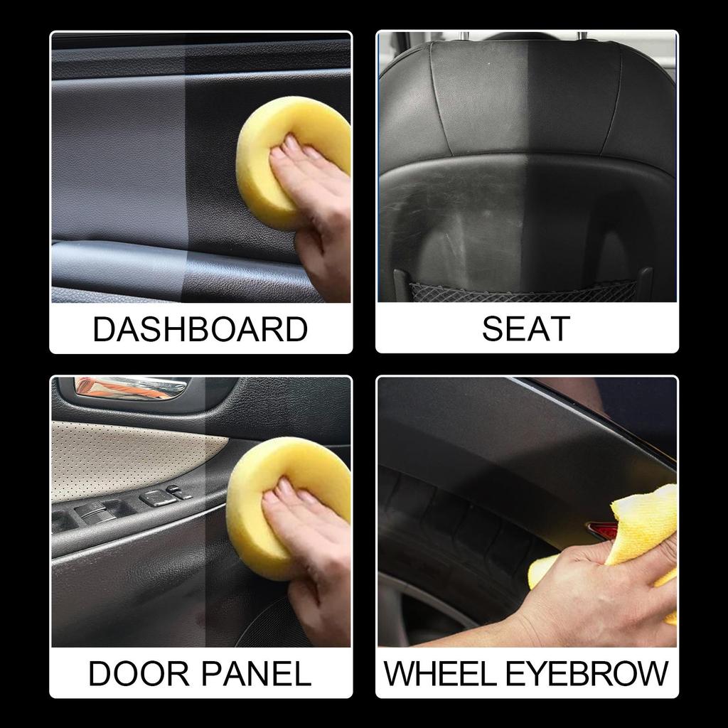 Rayhong Automotive Plastic Renovator (30ml/50ml/100ml) Dashboard Wax Maintenance Gloss Cleaning Interior Waxing Tool