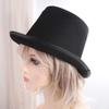 Cosplay Halloween Props Fedora Hat Retro Top Cap Magician Top Hat Performed Hat Bowler Top Hat