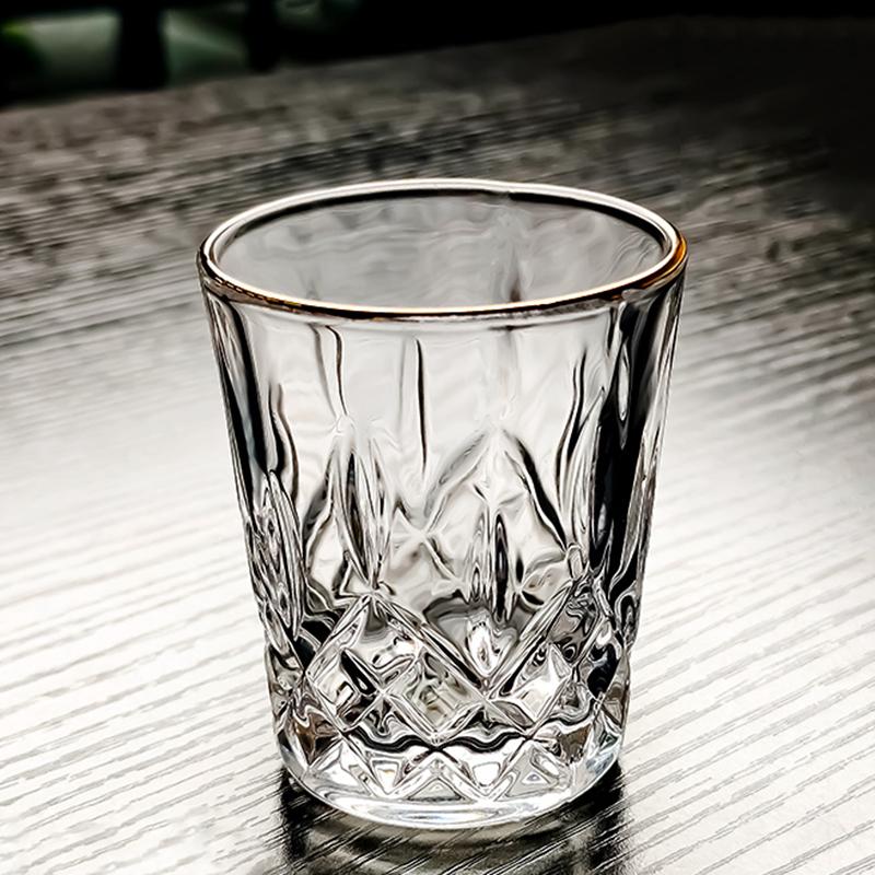 Sada sklenic na víno 12 ks Panák pro svatební dary Skleněné nádobí Průhledná sklenice na whisky Pohár Vintage Diamantová malba Párty sklenice