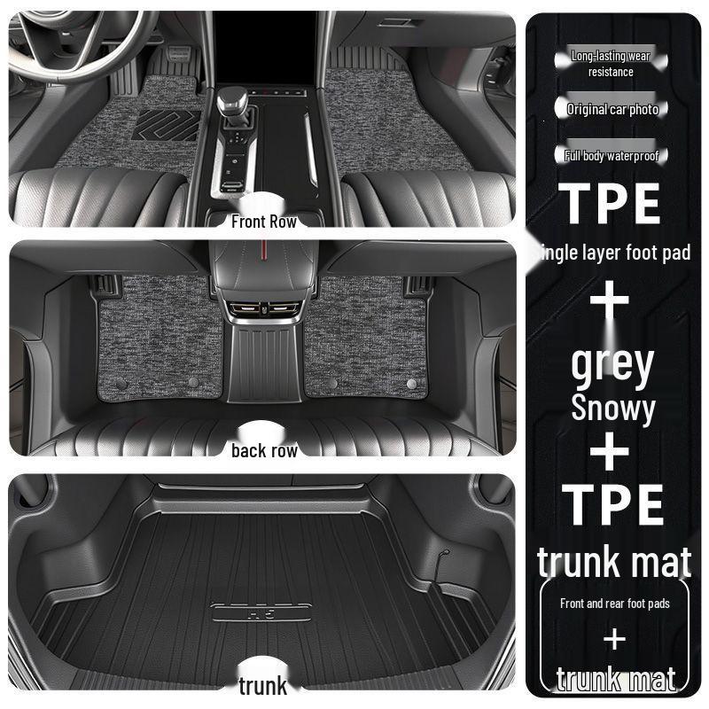 Hongqi H6 2023-2025 Full Coverage TPE Floor Mats - Interior Car Decor Accessories