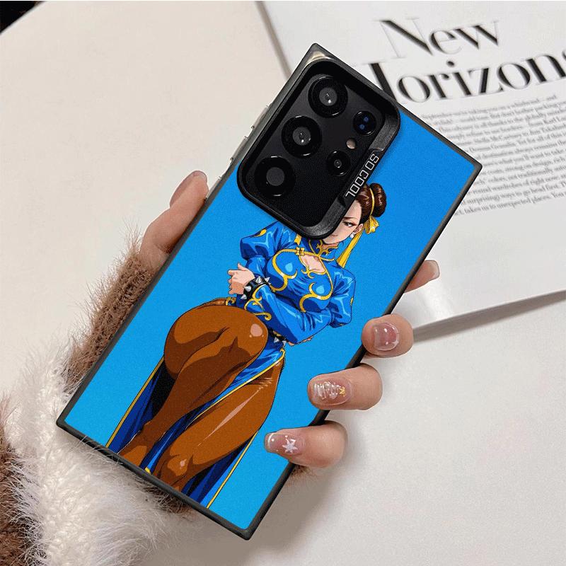ChunLi S-Street F-FighterS Shockproof Phone Case for Samsung Galaxy S26 Edge S25 Ultra S24 FE S23 Plus S21 Cover Anti Fall Funda
