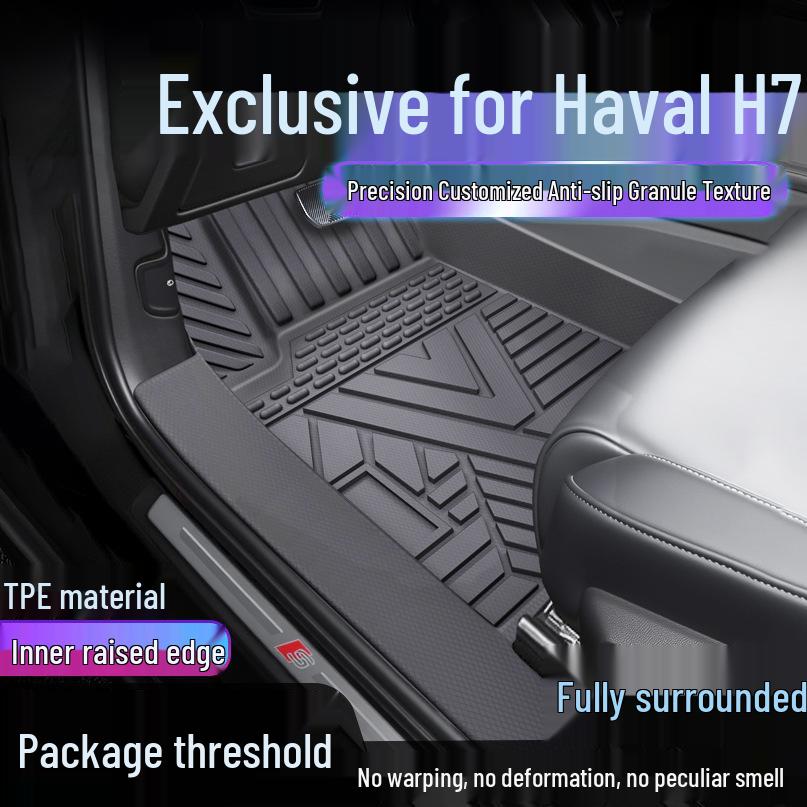 Haval H7/H7L TPE Waterproof Floor Mats & Door Sill Covers Single Layer Upgrade: TPE Mats
