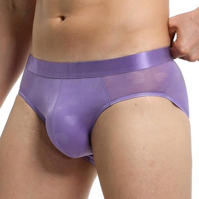 Heren Sexy Modal Slips met Ademende Dubbellaagse U-Pouch - Hartvormige Dunne Stijl