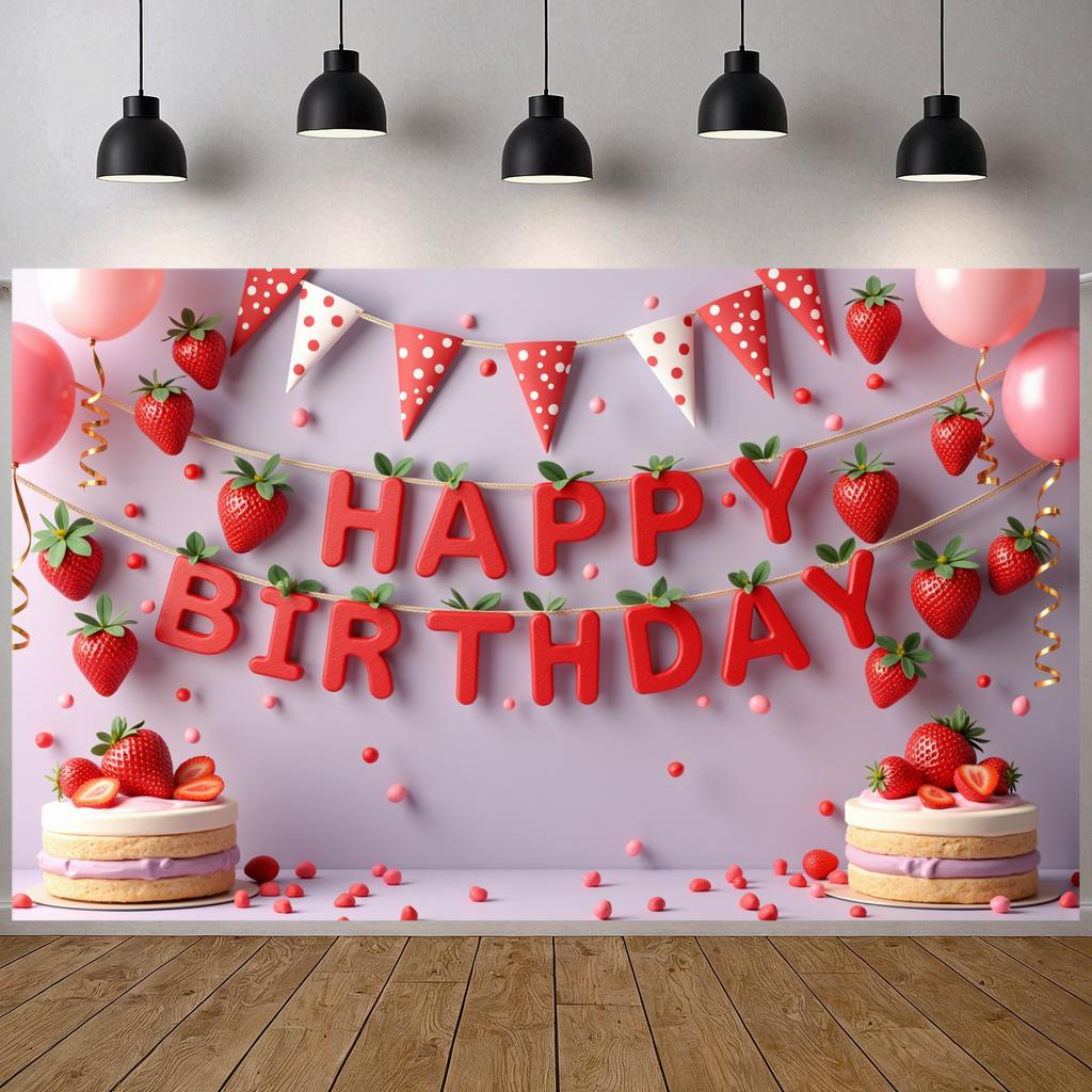 Celebration Background Festive Look Birthday Party Backdrop Birthday Party Banner Sweet Birthday Photo Display For Children's