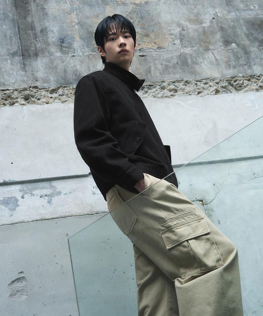 Draw Fit Eagle Harrington Washed Jacket [Black]