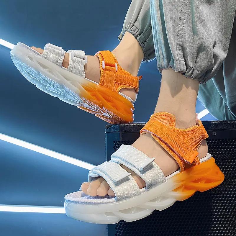 Fashion Trekking Male Shoe Sports Outdoor Height with Platform Hiking Barefoot New Arrival Adult Pvc Cheap Liquidation Buy Men's Sandal