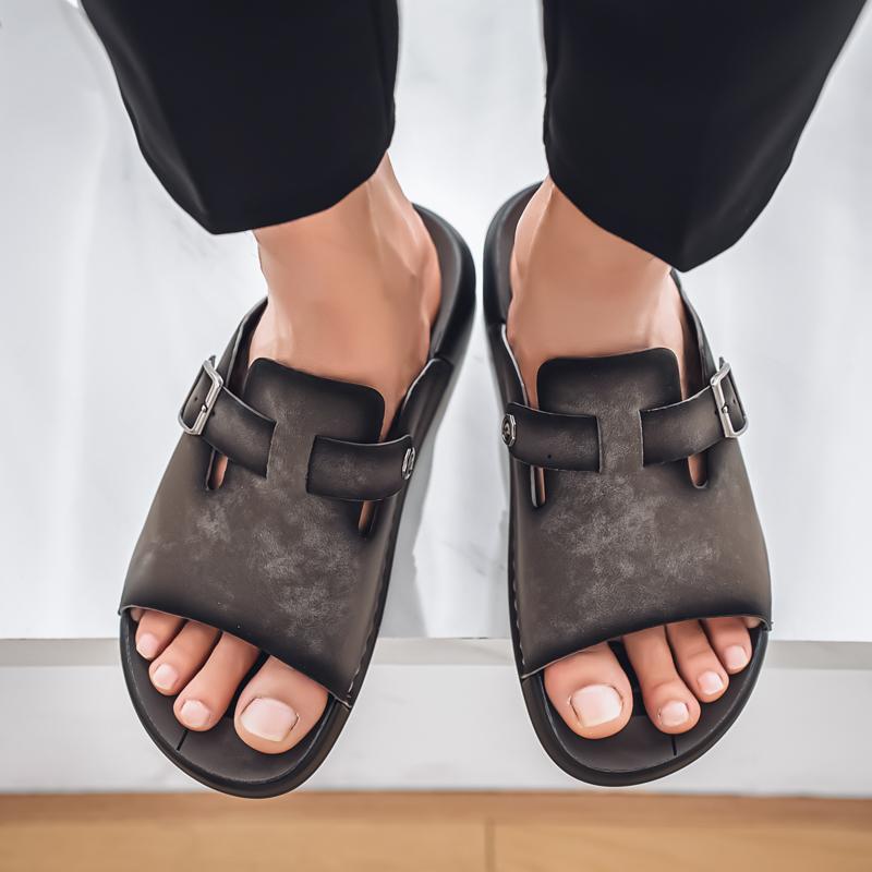 Sommerliche lässige Herren-Slipper Trendige personalisierte und bequeme Styles Freizeit Strand atmungsaktive Sandalen Vielseitig für den Alltag